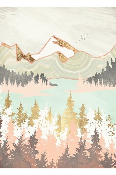 Universal Poster decorativ din lemn cu tablou Winter Bay