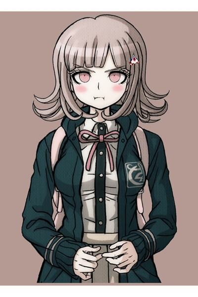 Universal Kızgın Chiaki Nanami Gamer Kız Danganronpa Tablo Ahşap Poster Dekor...