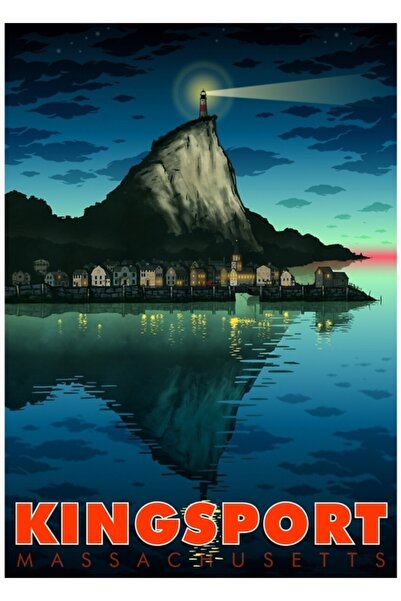 Universal Salutări din Kingsport, Poster decorativ din lemn pentru pictură co...