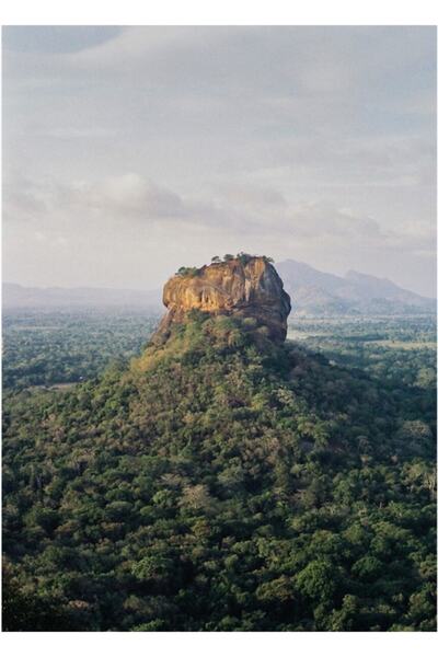 Universal Stâncă Leușa - Sigiriya, Sri Lanka Poster decorativ din lemn pentru...