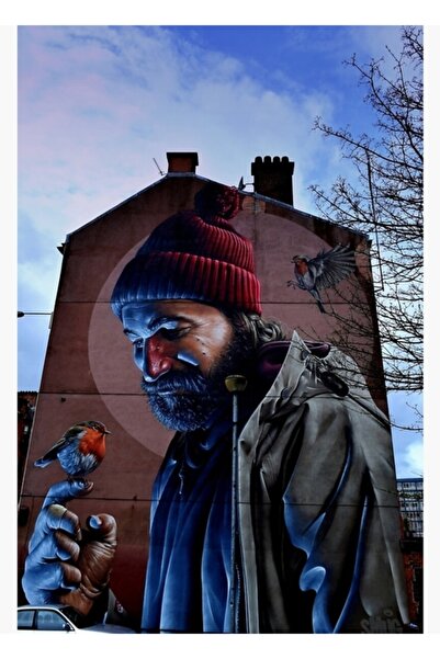 Universal St Mungo Glasgow Scoția Pictură de artă stradală cu tematică autoap...