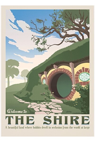 Universal Poster decorativ din lemn Huzurlu Shire