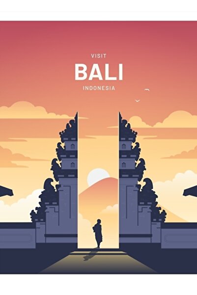 Universal Bali, Indonezia Tablou de artă pentru călătorii Poster decorativ di...