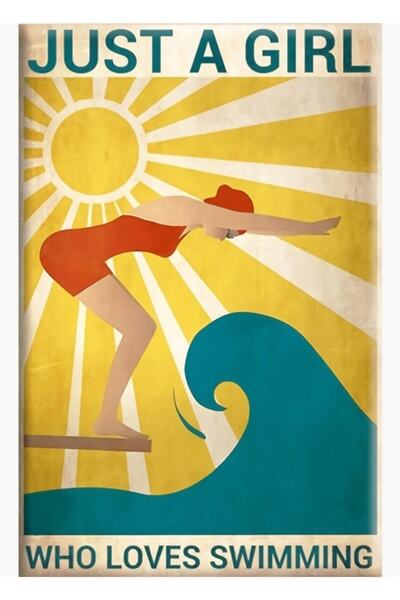 Universal Iubește să înoată O fată care iubește să înoată Tablou Poster din l...