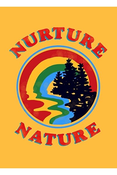 Universal Hrănind natura, design ecologic de epocă, tablou decorativ din lemn...