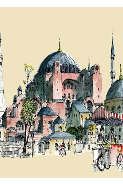 Universal Poster decorativ din lemn 'Ayasofya 'aya Sofia' "
