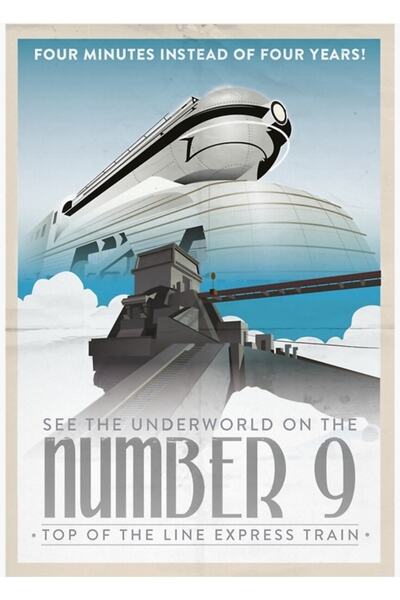 Universal Αφίσες ταξιδιωτικών θέματος Grim Fandango - Ξύλινη διακοσμητική αφί...