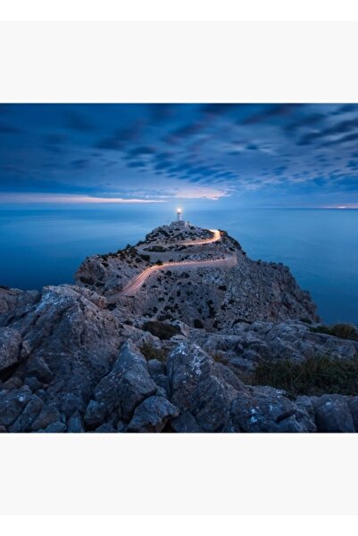 Universal Διακοσμητική ξύλινη αφίσα με θέμα το Φάρο Φορμέντορ