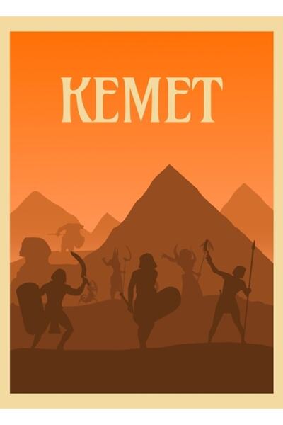 Universal Στυλ αφίσας ταξιδιού Kemet - Ξύλινη διακοσμητική αφίσα για επιτραπέ...