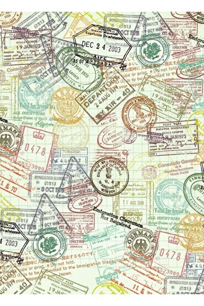 Universal Timbre de pașapoarte Tablou Poster din lemn Decorativ