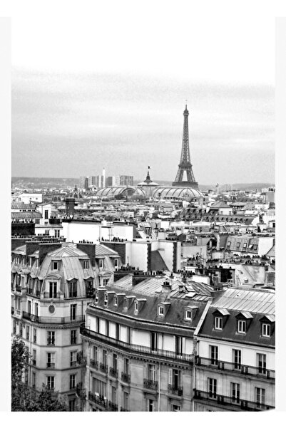 Universal Tablou cu acoperișurile Parisului și Turnul Eiffel, poster decorati...