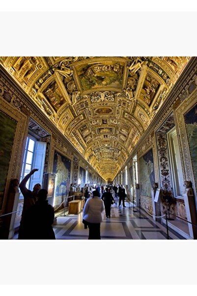 Universal Αίθουσα Χαρτών - Ξύλινη διακοσμητική αφίσα με ζωγραφιές της Πόλης τ...