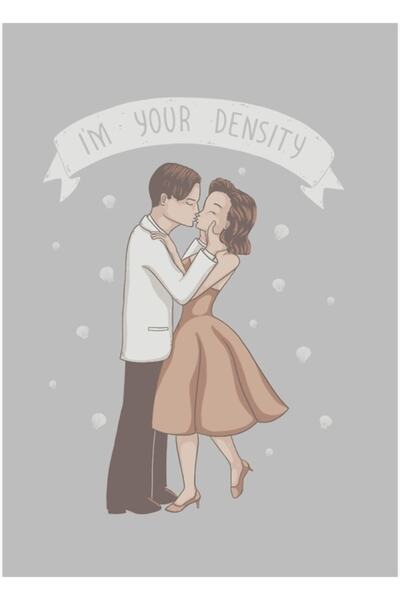 Universal Η Πυκνότητα μου με έφερε σε εσάς Πίνακας Ξύλινη Διακοσμητική Αφίσα