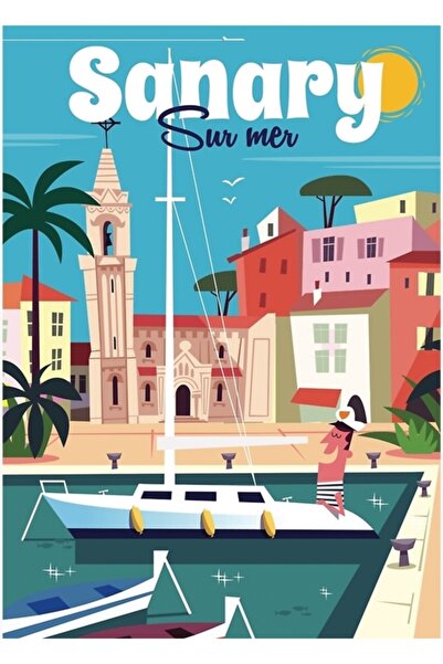 Universal Sanary Sur Mer Poster din lemn decorativ