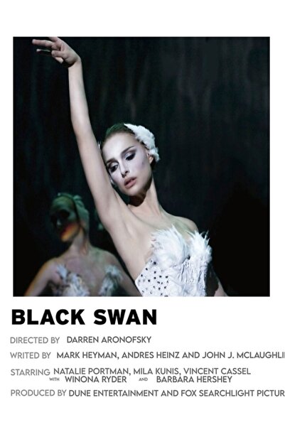 Universal Siyah Kuğu Minimalist Poster Tablo Ahşap Poster Dekoratif