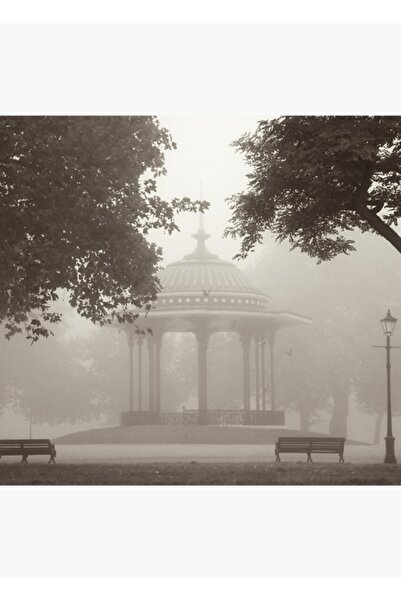 Universal Клапъм Комън Бандстенд # 3, Лондонско табло Дървен плакат Декоративен