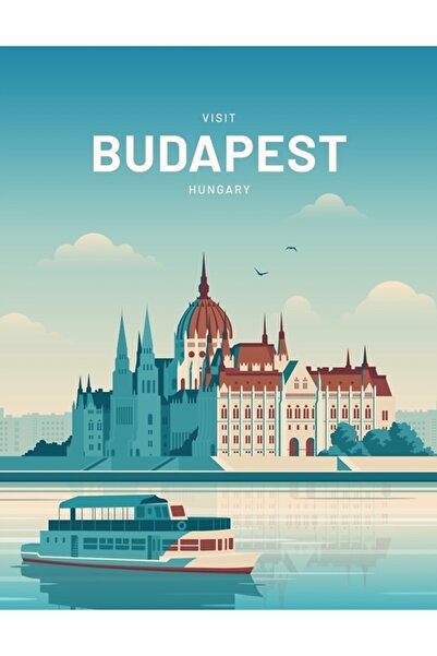Universal Будапеща, Унгария, Карта за пътуване, Дървен плакат, Декоративен