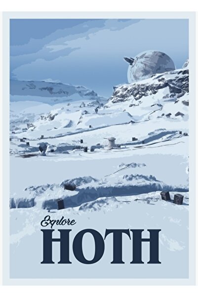 Universal Poster decorativ din lemn Hoth Tablo