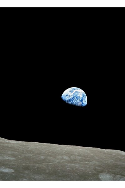 Universal Apollo 8 NASA Lună Misiunea Earthrise Tablou Poster din lemn decorativ