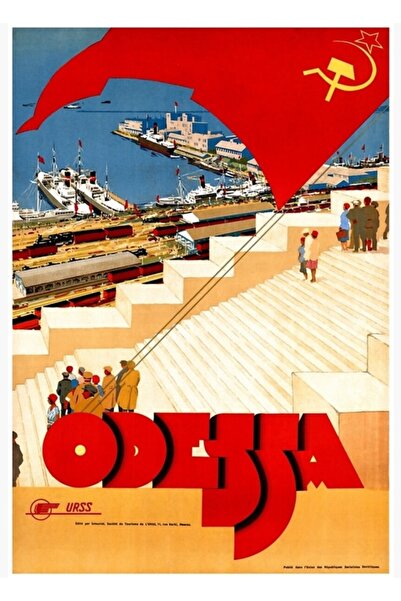 Universal Poster de călătorie Odesa, Uniunea Sovietică, tablou restaurat, pos...
