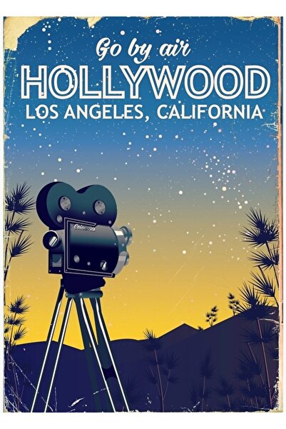 Universal Холивуд, Лос Анджелис, Калифорния Плакат за пътуване Дървен плакат ...