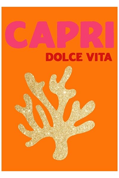 Universal Poster decorativ din lemn Capri Dolce Vita
