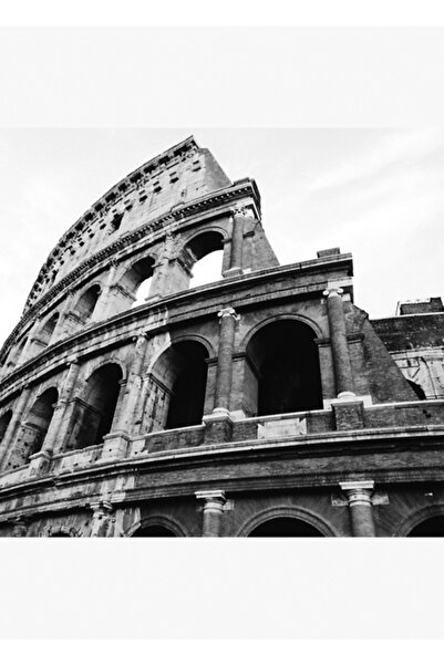 Universal Διακοσμητική Ξύλινη Αφίσα Τραπεζαρίας Colosseo