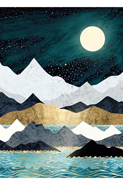 Universal Poster decorativ din lemn cu stele oceanice