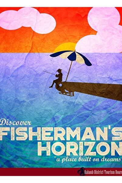 Universal Orizontul Pescarului - Poster de călătorie Ff, Tablou decorativ din...