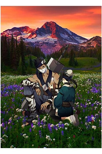 Universal Διακοσμητική ξύλινη αφίσα ζωγραφικής Haku και Sensei