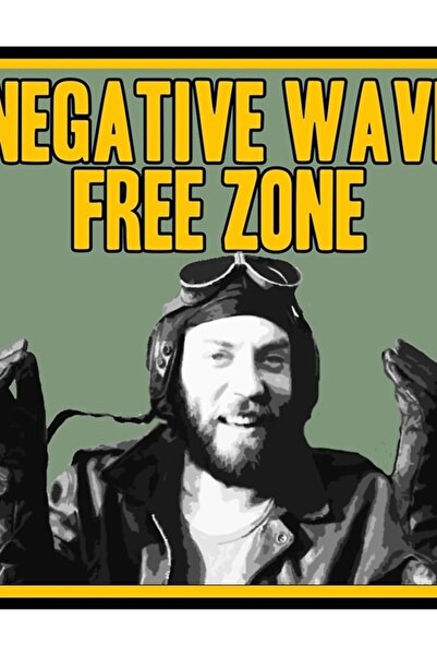 Universal Çavuş Oddball Negative Wave Free Zone Tablo Poster din lemn decorativ