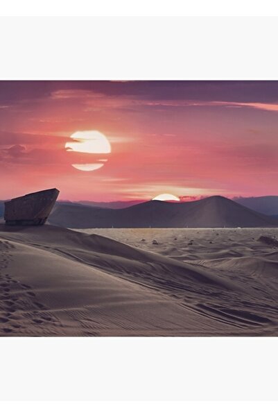 Universal Poster decorativ din lemn cu pictură Planeta Deșertului