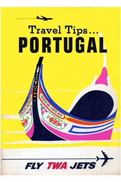 Universal Αεροπορική Εταιρεία Πορτογαλίας Ταξιδιωτικός Πίνακας Ξύλινη Διακοσμ...