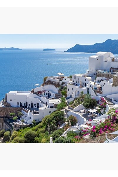 Universal Διακοσμητική ξύλινη αφίσα με εικονογράφηση της ακτής του νησιού Σαν...