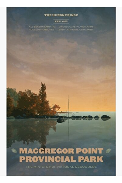 Universal Macgregor Point Il Park Tablo Poster din lemn decorativ