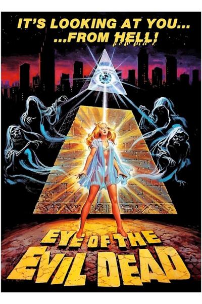 Universal Poster decorativ din lemn cu Ochiul lui Evil Dead