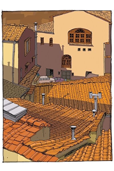 Universal Πλακάκια οροφής Φλωρεντία Ξύλινη αφίσα διακοσμητική