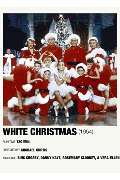 Universal Crăciunul alb (1954) Afiș alternativ de film, tablou, poster din le...