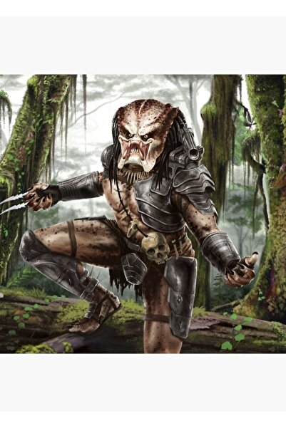 Universal Декоративен дървен плакат с картина на хищник