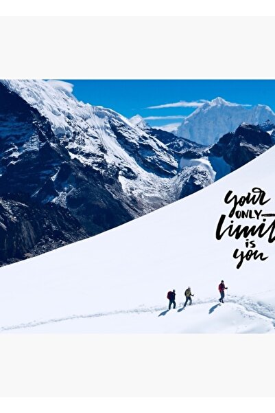 Universal Poster decorativ din lemn pentru alpinismul la Everest