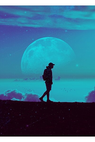 Universal Poster decorativ din lemn cu o singură ilustrație