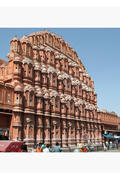 Universal Hawa Mahal, Punctul de referință din Jaipur, Rajasthan, India Tablo...