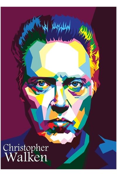 Universal Wpap Ξύλινη Διακοσμητική Αφίσα Τέχνης Christopher Walken
