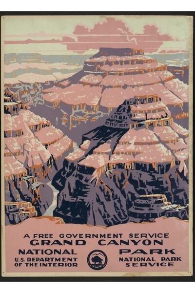 Universal Διακοσμητική ξύλινη αφίσα με θέμα το Μεγάλο Κάνυον