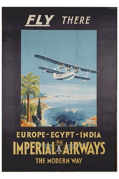 Universal Декоративен дървен плакат на Империал Еървейс