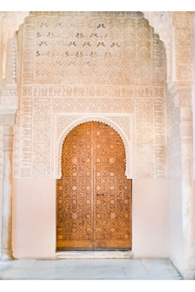 Universal Alhambra kapija Granada Španija Putovanje Slika Drveni poster Dekor...