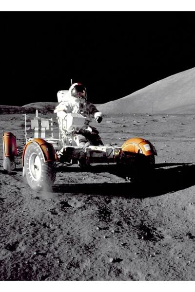 Universal Ο Απόλλων 17 οδηγεί το Lunar Rover στο φεγγάρι, Ξύλινη διακοσμητική...