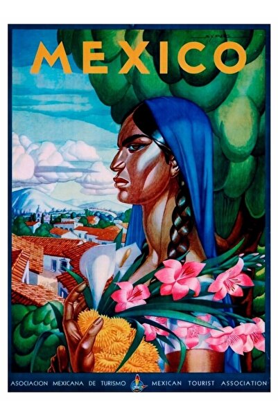 Universal Μεξικάνικη αφίσα ταξιδιού, ξύλινη διακοσμητική αφίσα