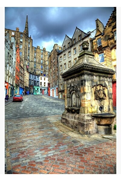 Universal Αγορά του Χόρτου - Έντινμπεργκ Ξύλινη Διακοσμητική Αφίσα Ζωγραφικής