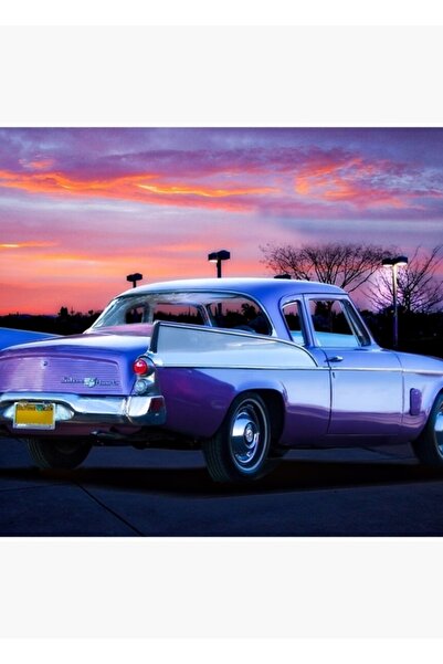 Universal 1957 Στούντιμπεκερ Σίλβερ Χοκ Ξύλινη Διακοσμητική Αφίσα Τοίχου